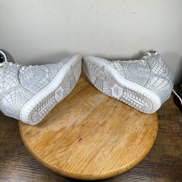 Nike iD Dunk Sky Hi Hidden Wedge Gray Snake Shoes Women's Size 7.5 747283-995 - Picture 7 of 9